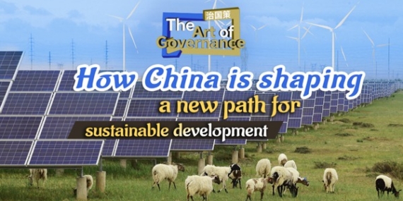 Çin’in Qinghai Eyaletindeki Güneş Enerjisi Santrali, Sürdürülebilir Kalkınma İçin Ekolojik ve Ekonomik Kazanımları Birleştiren Bir Model Sunuyor