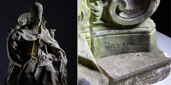 Geri dönüşüm şirketinden 300 sterline alınan heykel Pietro Bracci eseri çıktı